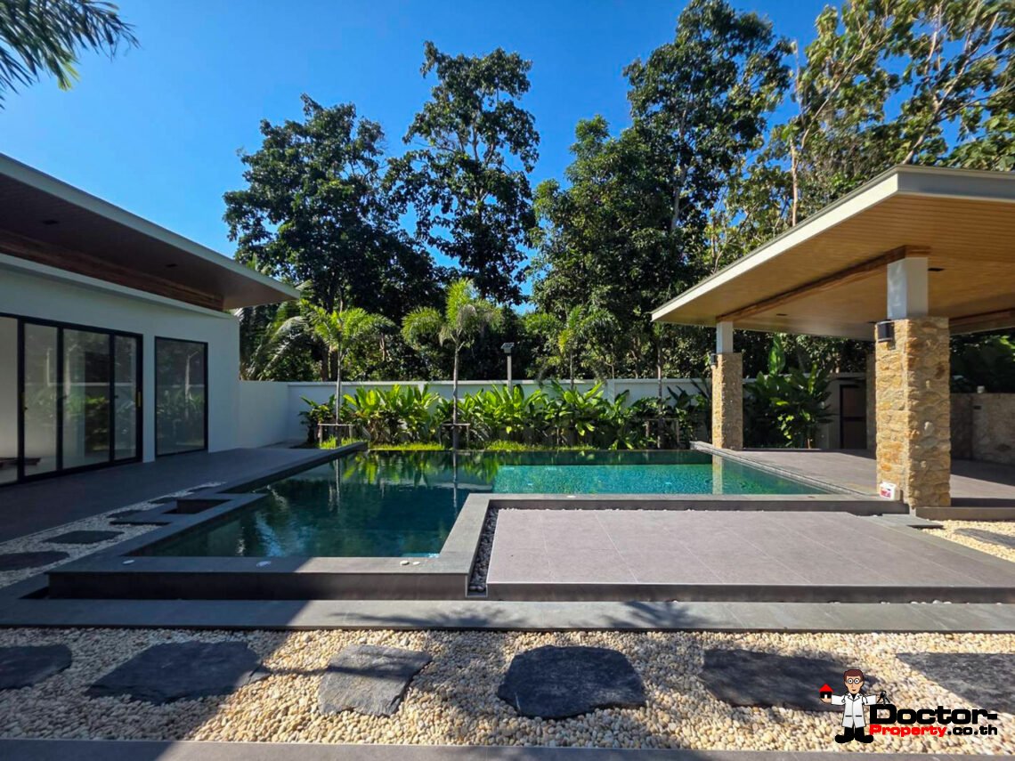 New 3 Bedroom Private Pool Villa with Spacious Garden in Mae Nam, Koh Samui – For Sale